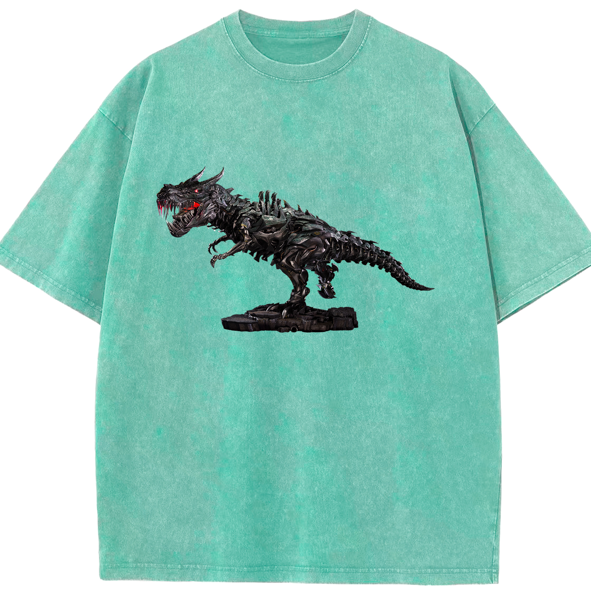 （画像用）  綿100% ヴィンテージ風 半袖Tシャツ（フロントプリント）